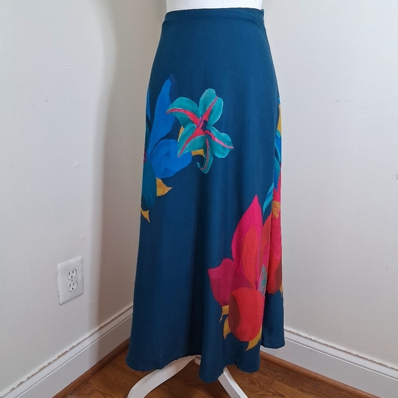 NWT FARM Rio for Anthropologie Tropical Maxi Skirt Size X- Small - Picture 2 of 9